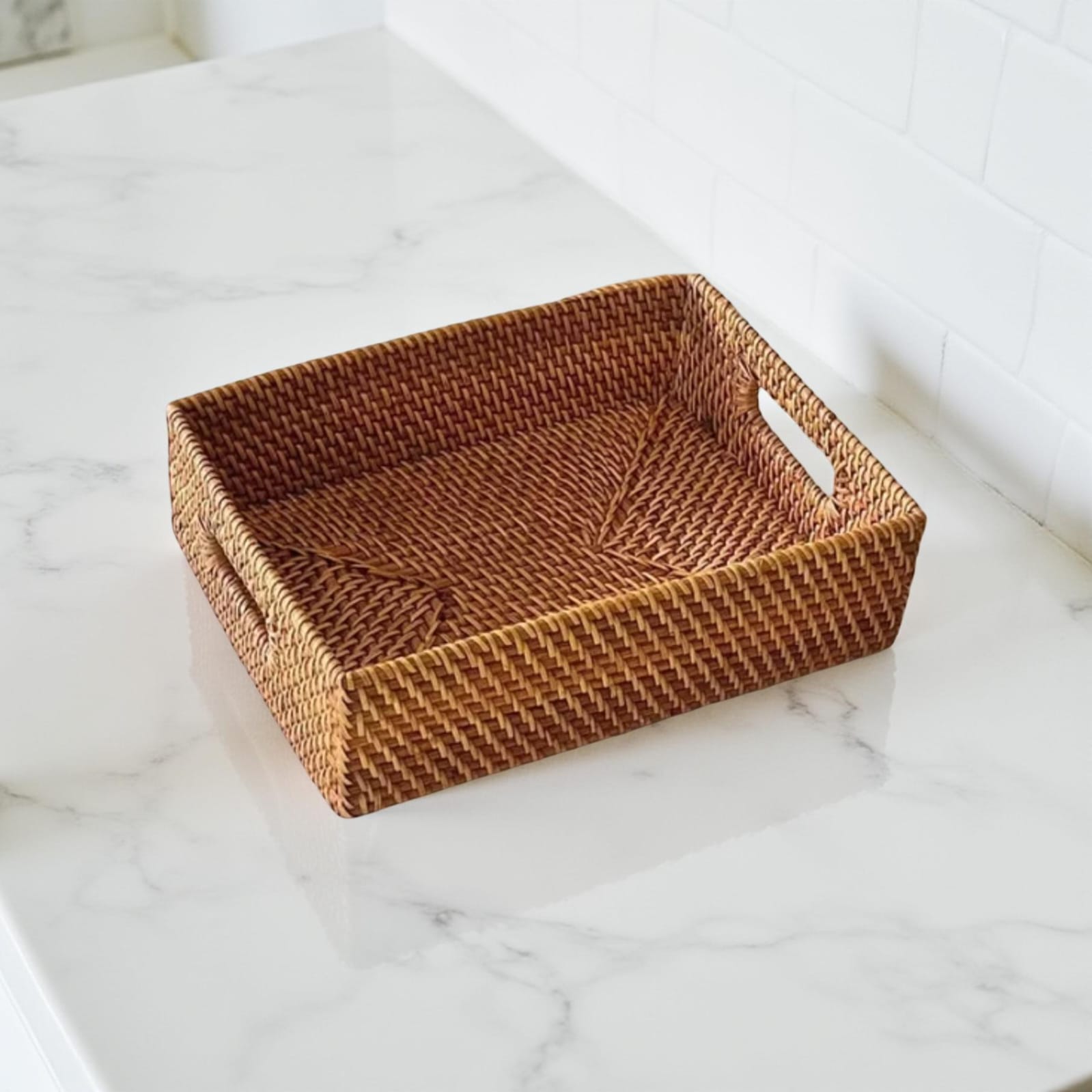 "Dara" Woven Tray Square